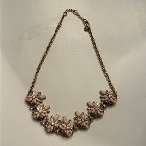 J Crew Elegant Floral Gold Necklace
